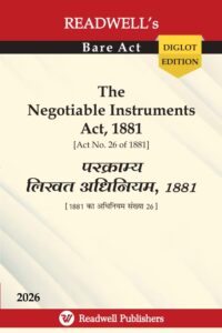 Readwell's Bare Act The Negotiable Instruments Act, 1881