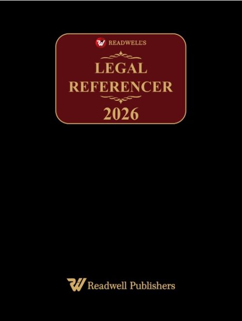 Readwell's Legal Referencer 2026