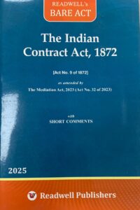 Readwell's Bare Act The Indian Contract Act, 1872