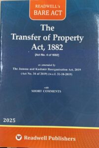 Readwell's Bare Act The Transfer Of Property Act, 1882