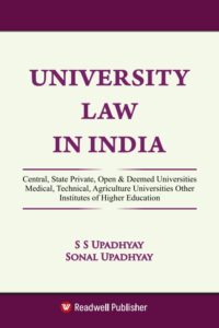 University Law In India By S.S. Upadhyay, Sonal Upadhyay