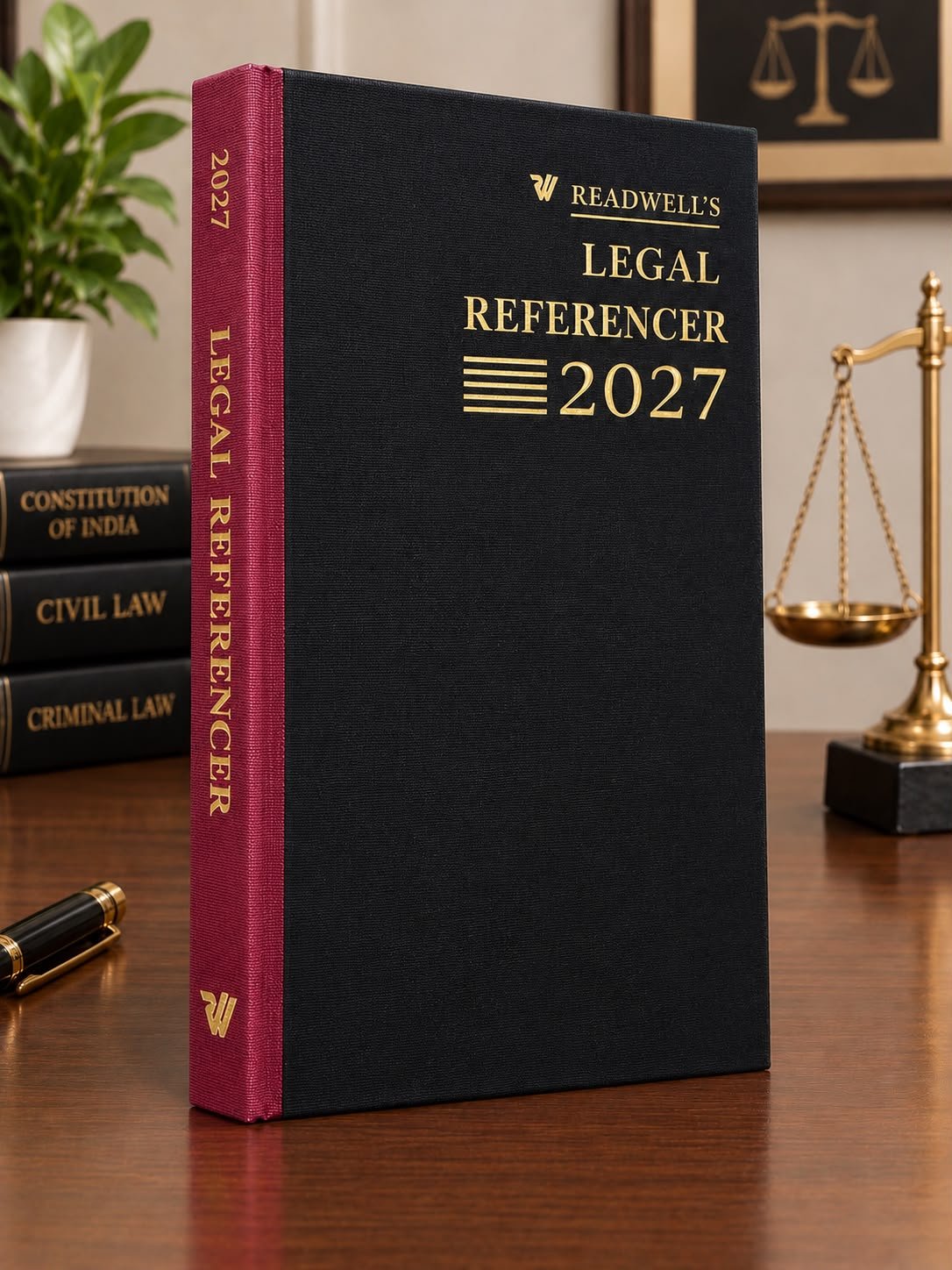 Readwell's Legal Referencer 2027, Hardcover Law Reference Register|Size: 32.5cm x 21.5cm | Lawyer's Register | Black Cloth Binding